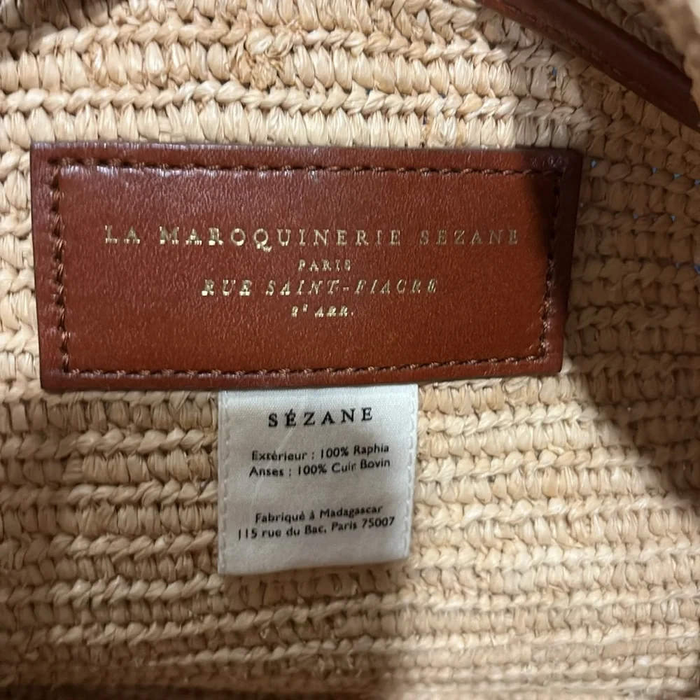 Sezane FARROW RAFFIA Bucket bag - Picture 3 of 5